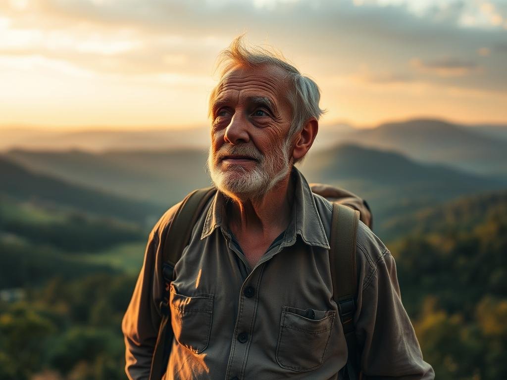 viajante na terceira idade
